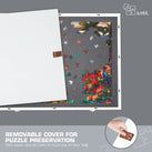 Jumbl 1000-Piece Puzzle Board - 23 x 31" Tilting Puzzle Table with Felt Surface & 6 Drawers - White
