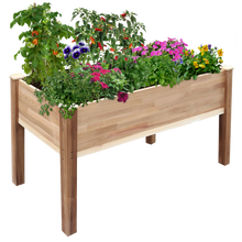 Load image into Gallery viewer, Elevated Cedar Wood Garden Bed, 49” x 23”
