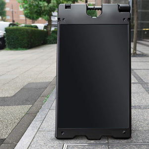 Jumbl A Frame Sandwich Board – 24 x 36” Display Sidewalk Sign with PVC Sign Protector (Black)
