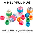 JumblCrafts Thread Spool Huggers, 100-Piece Thread Savers for Embroidery, Fits Standard Size Cones