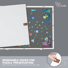 Jumbl 1500-Piece Puzzle Board - 27 x 35" Tilting Puzzle Board with Felt Surface & 6 Drawers - White