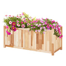 Jumbl Raised Garden Bed, 20 x 48 x 20 in, Durable Canadian Cedar Wood Elevated Garden Bed